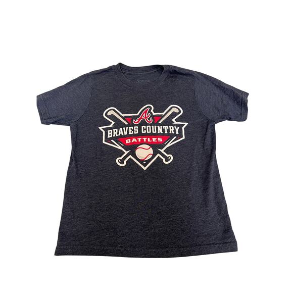 Braves‎ Country Mizuno Boys MLB Baseball T-Shirt – Youth Size - Picture 1 of 3
